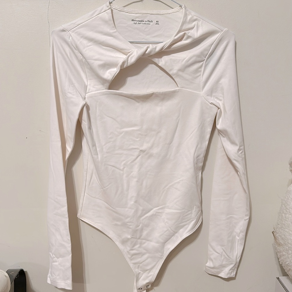 Abercrombie Soft Collection twist front bodysuit
